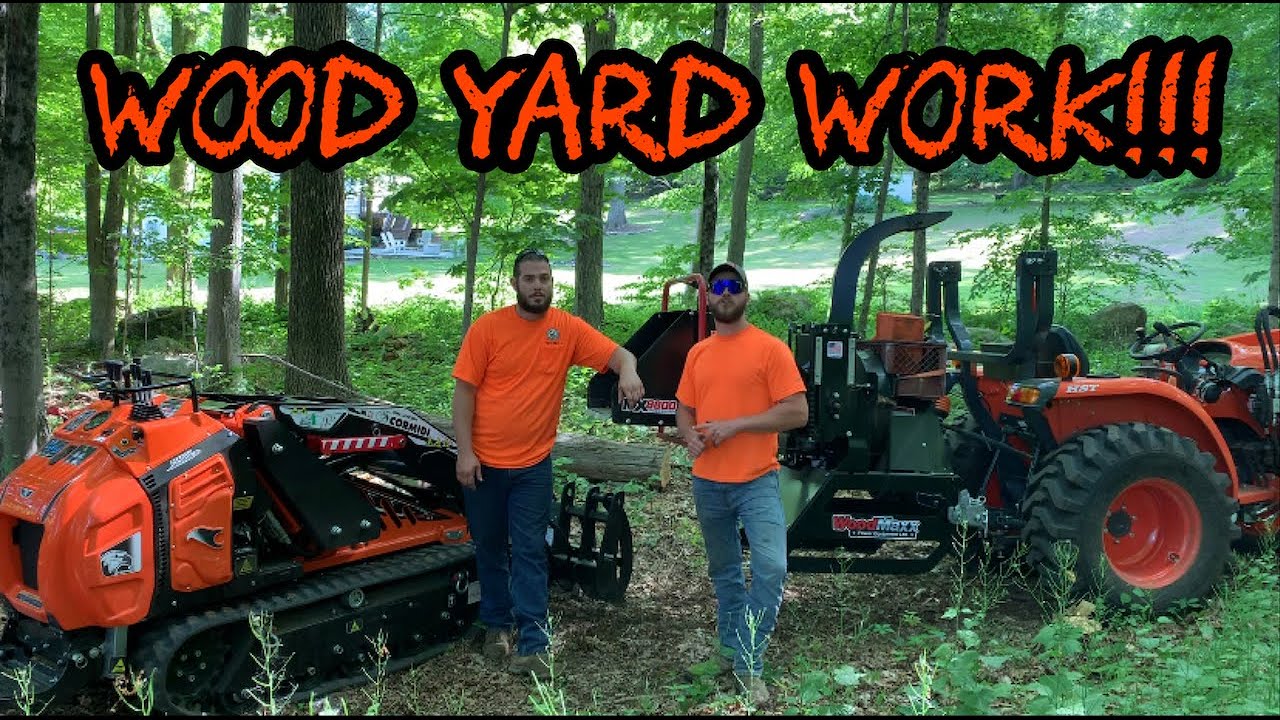 #108 Building the Firewood Yard: Kubota L3901 Tractor & Cormidi C1500 Mini Skid Steer