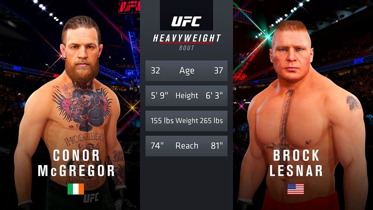 UFC 4 - Conor McGregor vs. Brock Lesnar [1080p 60 FPS]