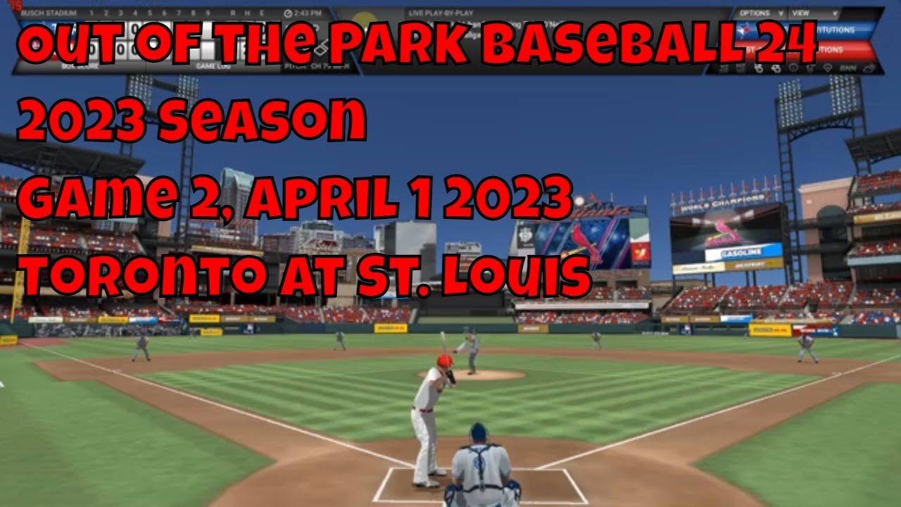 Out of the Park Baseball 24, повтор сезона 2023 года, Сент-Луис, игра 1
