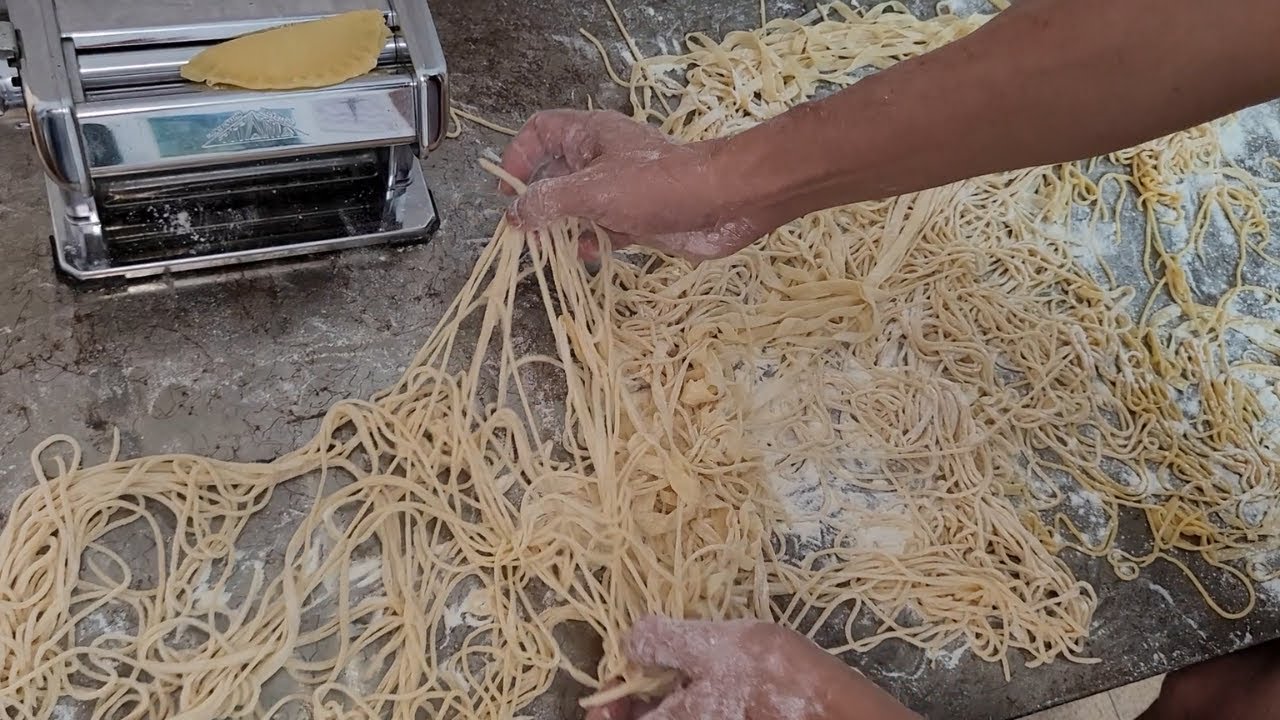 máquina de macarrão manual cilindro para fazer macarrão e pastel caseiro