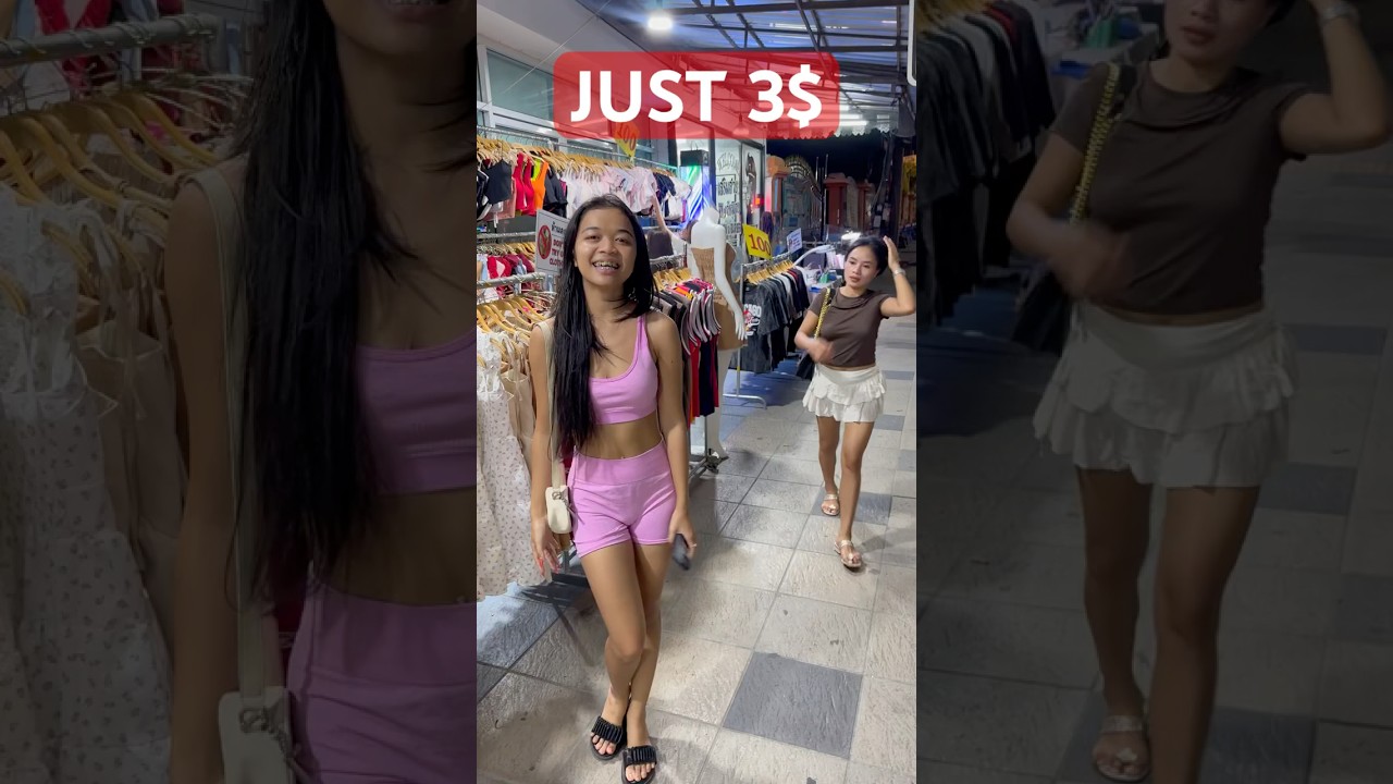 World&rsquo;s Cheapest Clothing Market is in Pattaya Thailand #shorts