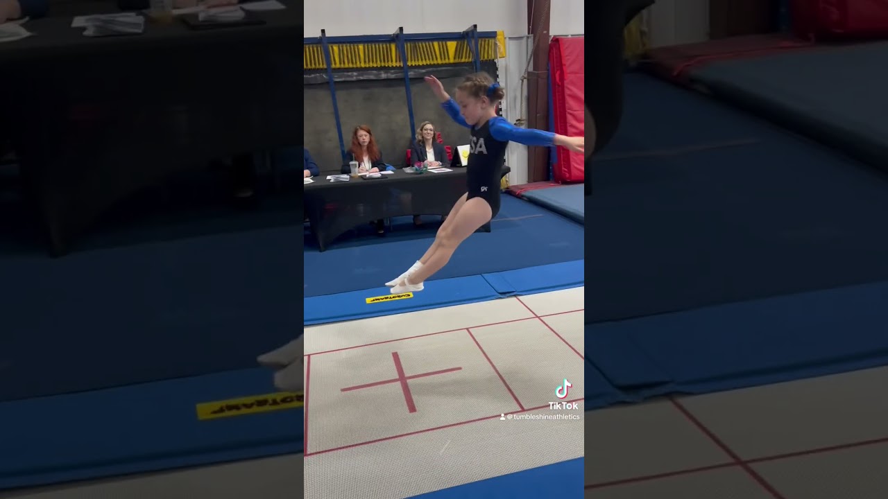 Tumbling and trampoline competition #tumbleshine #bereaky #kidsactivities #fyp #kidsactivities