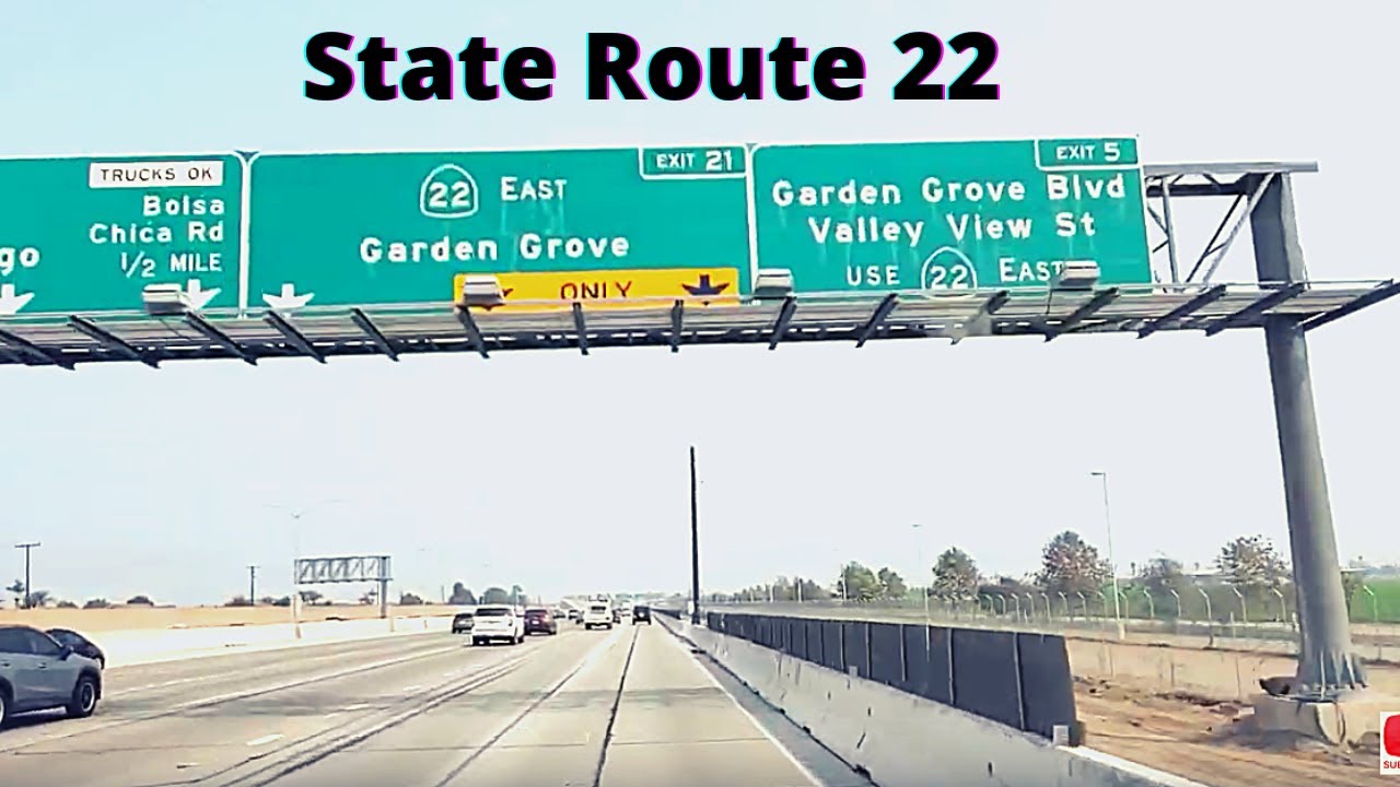 Driving State Route 22  | Garden Grove Freeway, Orange County, CA [4K]