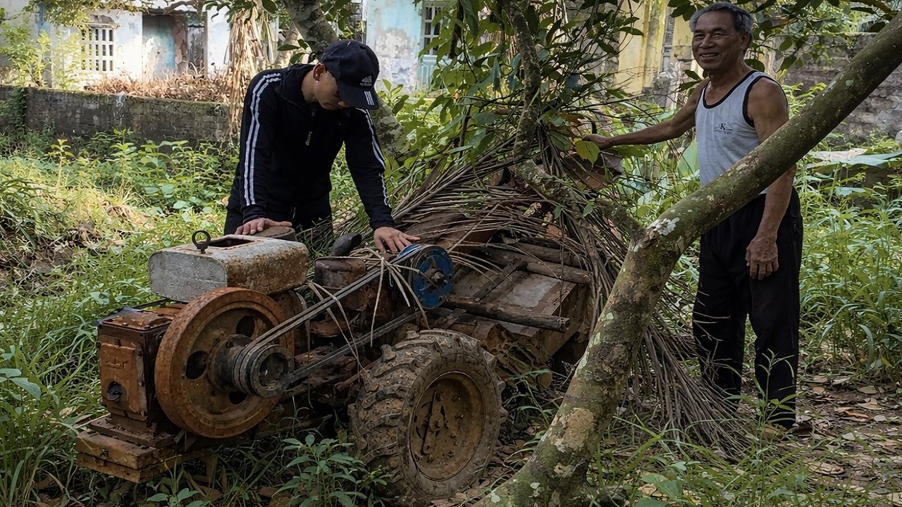 Restoration a Dilapidated, Abandoned Tractor of a 90-Year-Old Retired Man.