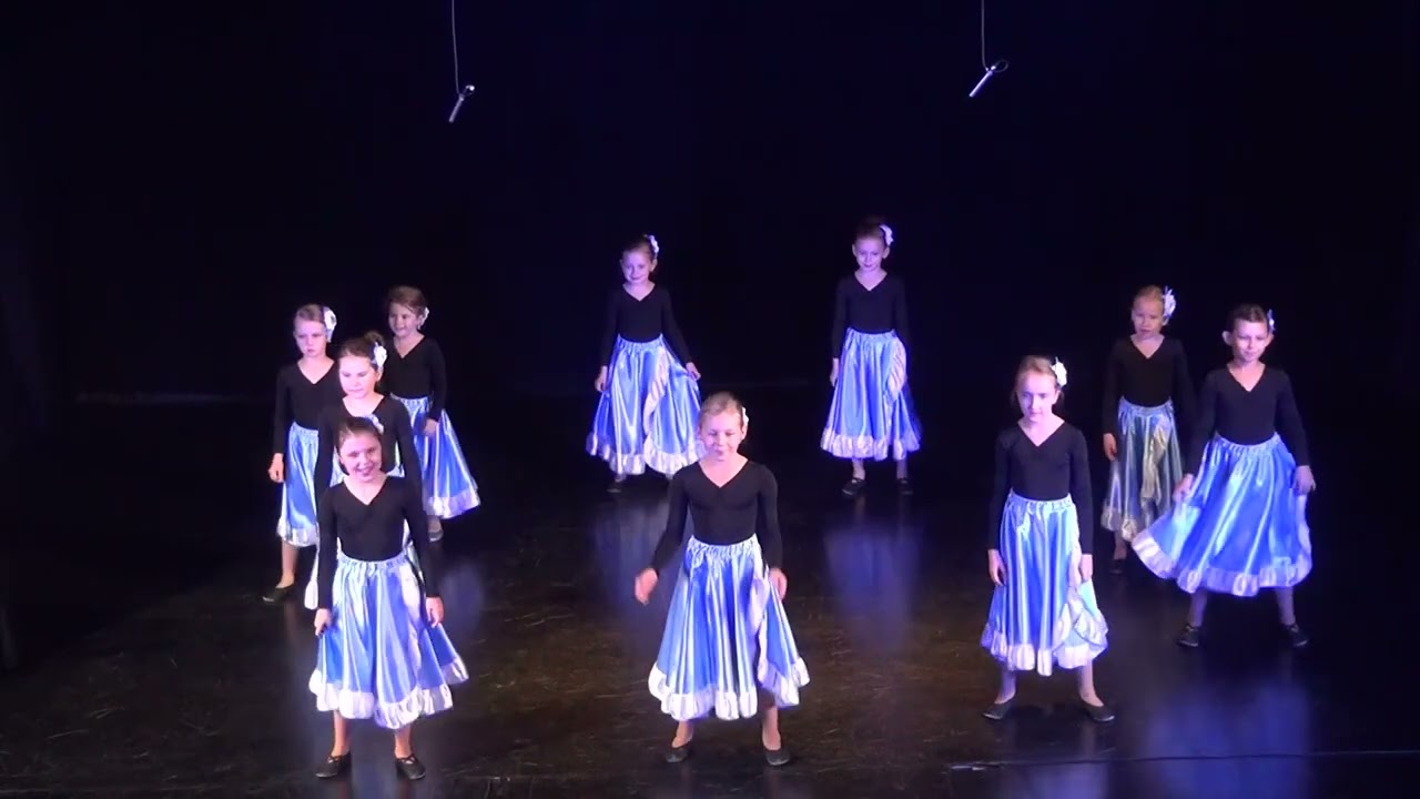 Taniec hiszpański Mikroklimat 16 10 2022- choreografia Dorota Zielińska. Dzieci 6- 9 lat