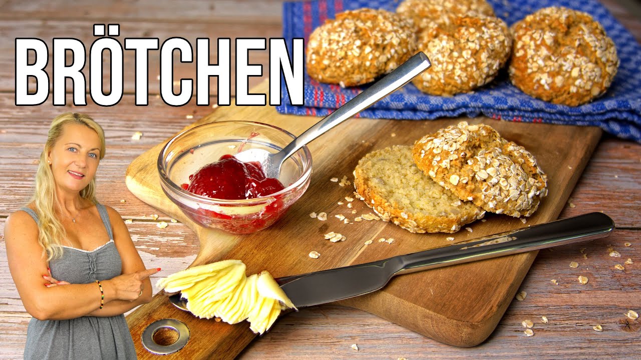Schnelles Haferflocken Br&ouml;tchen Rezept, ohne Mehl