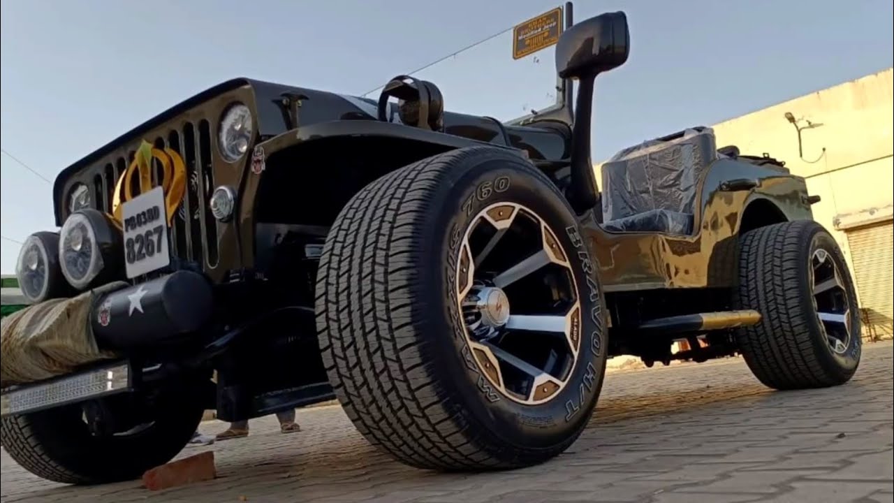 LOWRIDER JEEP TOP MODEL BHATIWAL MOTOR'S Open Jeep Lover's  my contact and WhatsApp no 8194931564