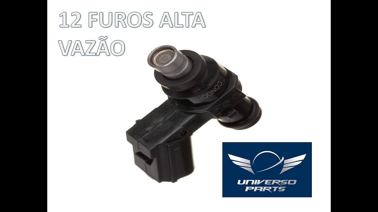 Bico Injetor de Alta Vazão 12 furos para Cg Titan Fan 160 Cg 150 2013/ e Bros 160 com motor 190cc +