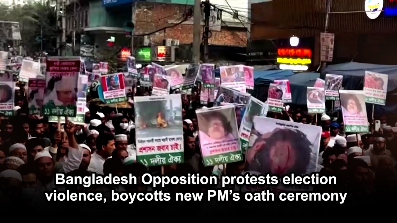 Bangladesh Opposition protests election violence, boycotts new PM’s oath ceremony