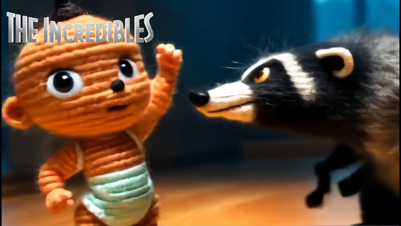 Incredibles 2 Fight Scene: Jack-Jack vs. Raccoon | Reimagined by AI