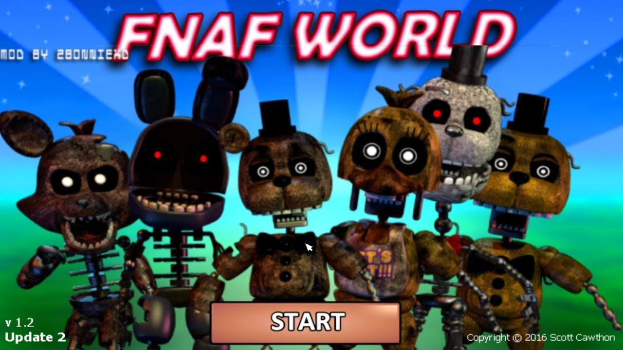 FNaF World: The Joy of Creation Animatronics Complete! (Mod)