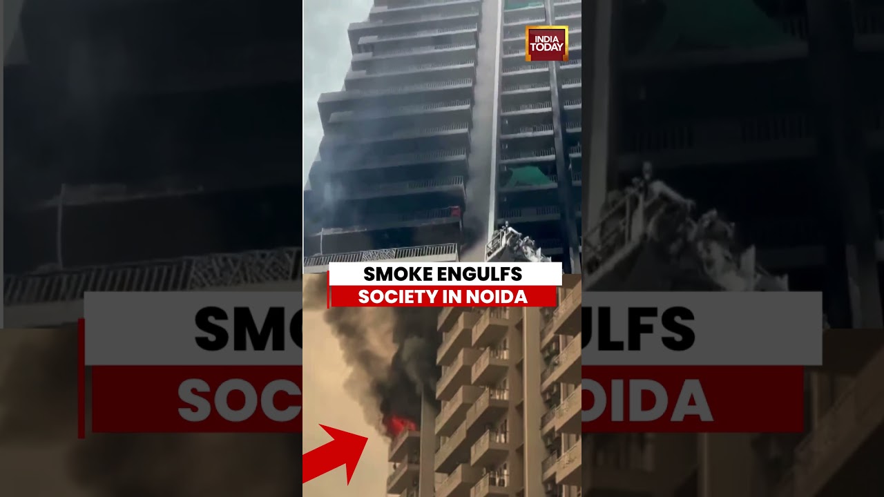 Noida Fire : Massive Fire Breaks Out At Noida's Ivy County | Fire Breaks Out At Sector 75 Of Noida