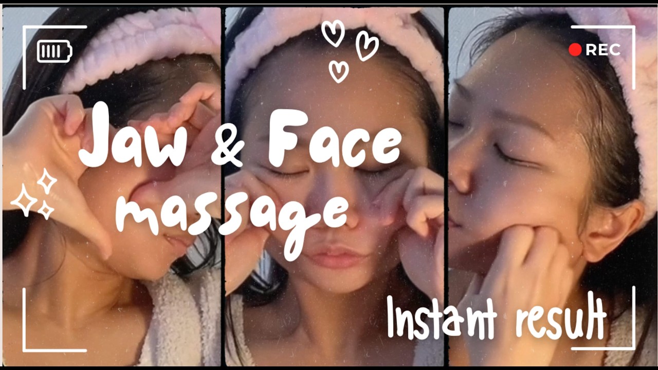 Relaxing Jaw Massage for Clenching & Facial Tension ✨ No Talking