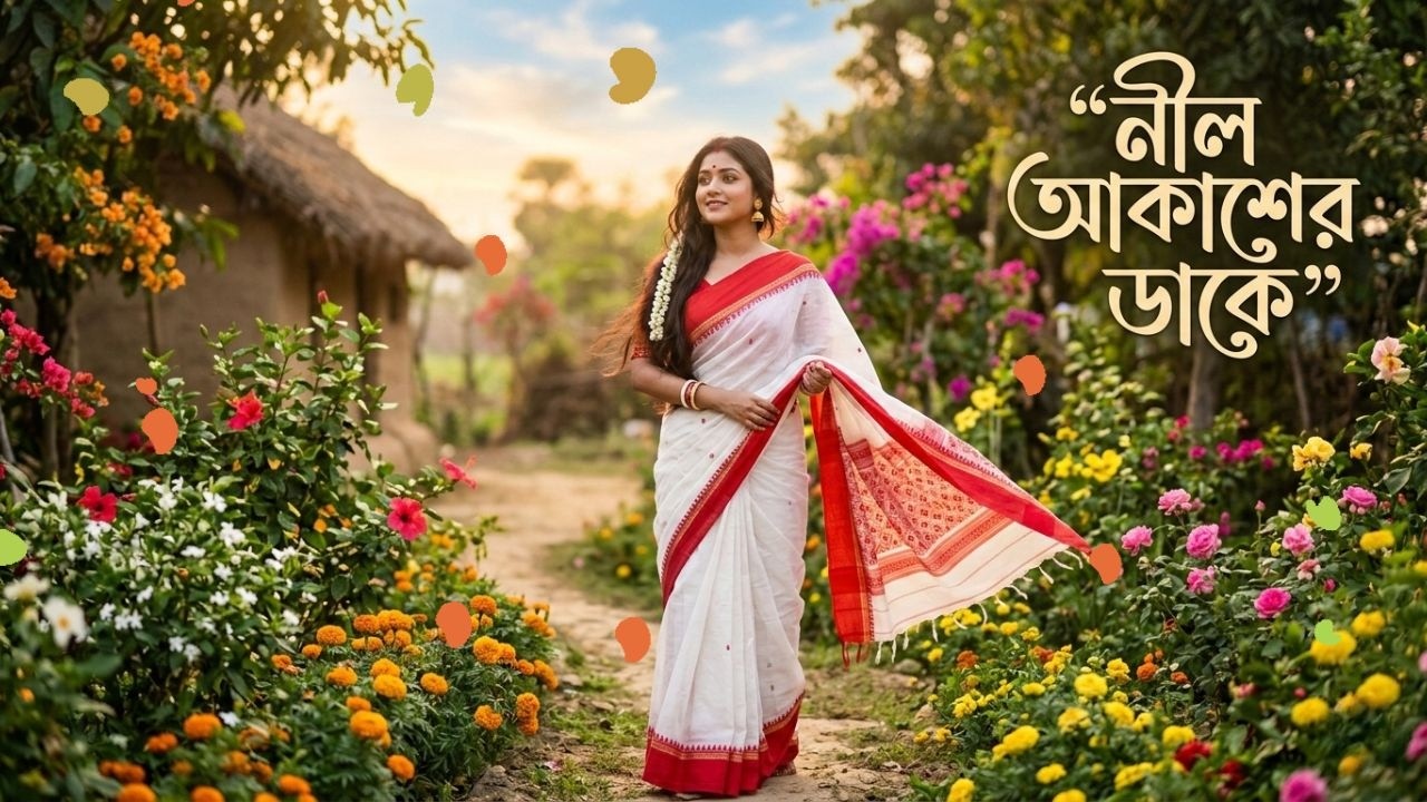 নীল আকাশের ডাকে | Neel Akasher Dake | Rabindra Style Bengali Song | Soft Classical Bengali Music