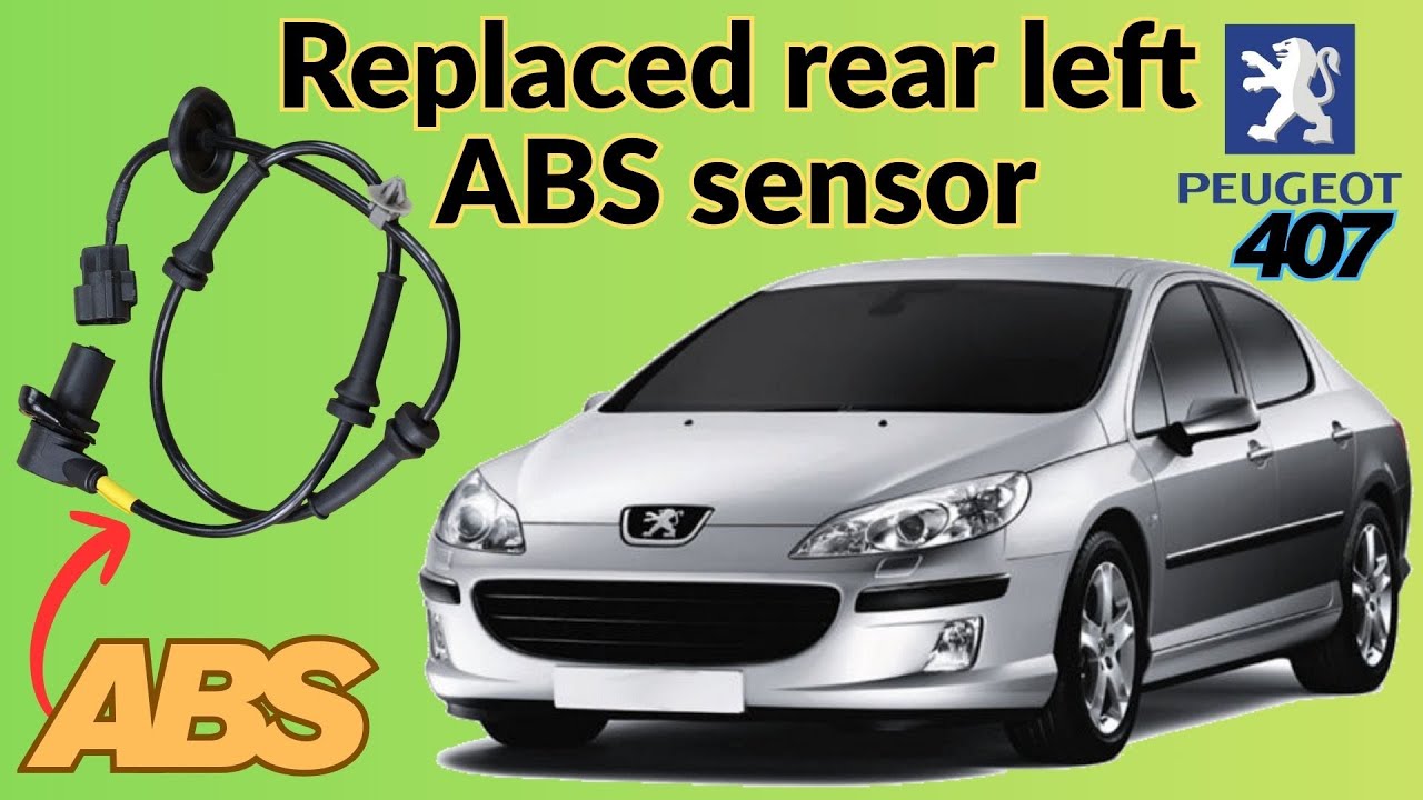 Peugeot 407 How to replace the rear ABS sensor ,nightmare, Comment remplacer le capteur ABS arrière