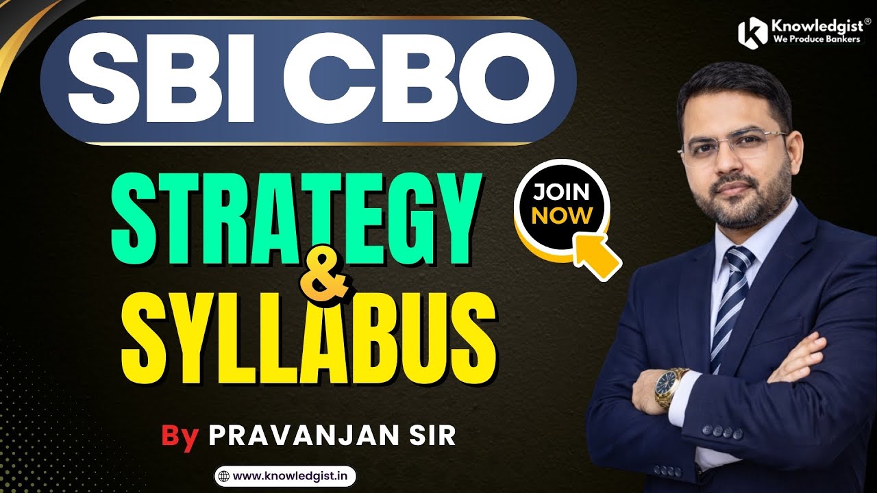 SBI CBO 2026 Preparation Strategy | What to Study & What to Skip