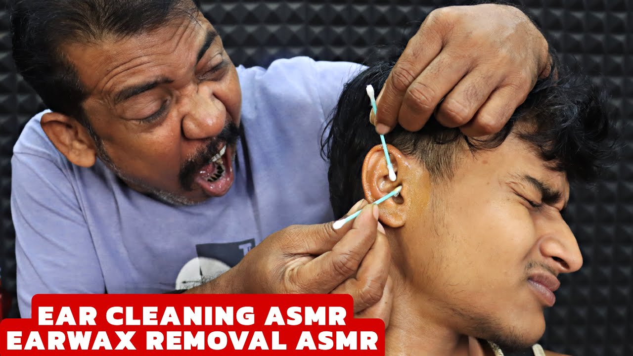 Ear Massage & Massive Earwax Removal by Asim Barber | Head Massage & Hair Cracking | Neck Crack ASMR