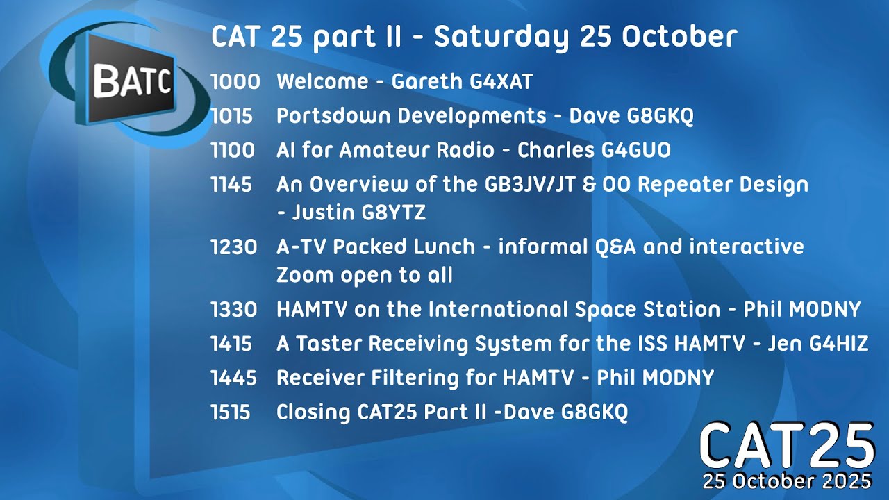 BATC CAT25 Part 2 - 25th October 2025