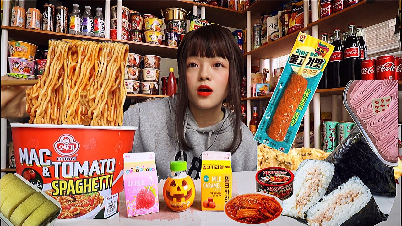 🤠I TURNED MY HOUSE INTO A KOREAN CONVENIENCE STORE, 3 COURSE CONVENIENCE STORE MEAL+ giveaway 편의집?ㅋㅋ