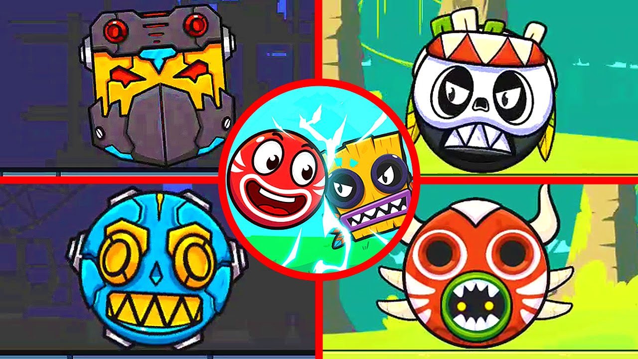 Roller Ball X : Bounce Ball - All Bosses (Boss Fight) 1080P 60 FPS