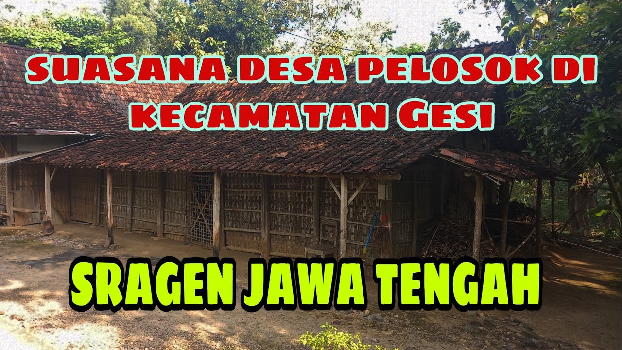 SUASANA DI DESA PELOSOK DI DUKUH KOPEN KELURAHAN TANGGAN KECAMATAN GESI || SRAGEN MOTRET ||