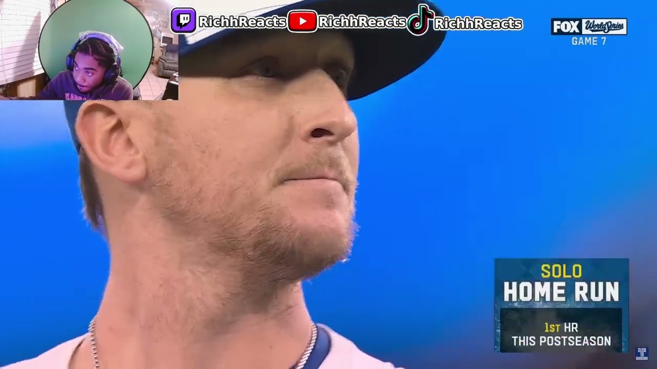 RichhReacts To The WORLD SERIES GAME 7... DODGERS VS BLUE JAYS FULL GAME HIGHLIGHTS