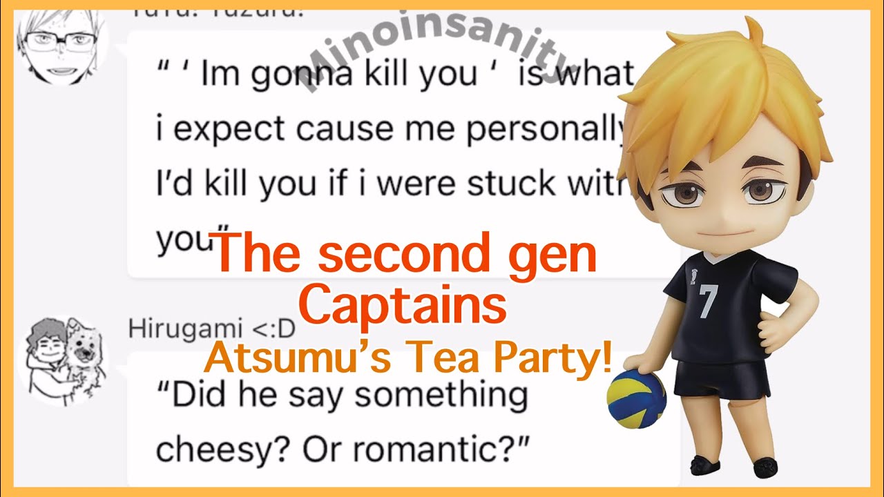 Atsumu’s tea party and crush talk ! || Haikyuu Skit || Haikyuu Text Video