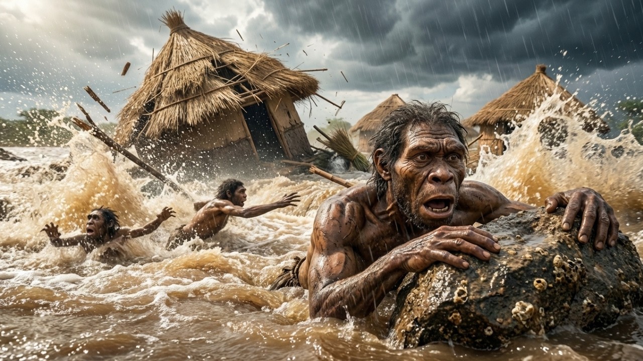 Life Million Years Ago | Early Prehistoric Humans Lost Everything in a Devastating Flood