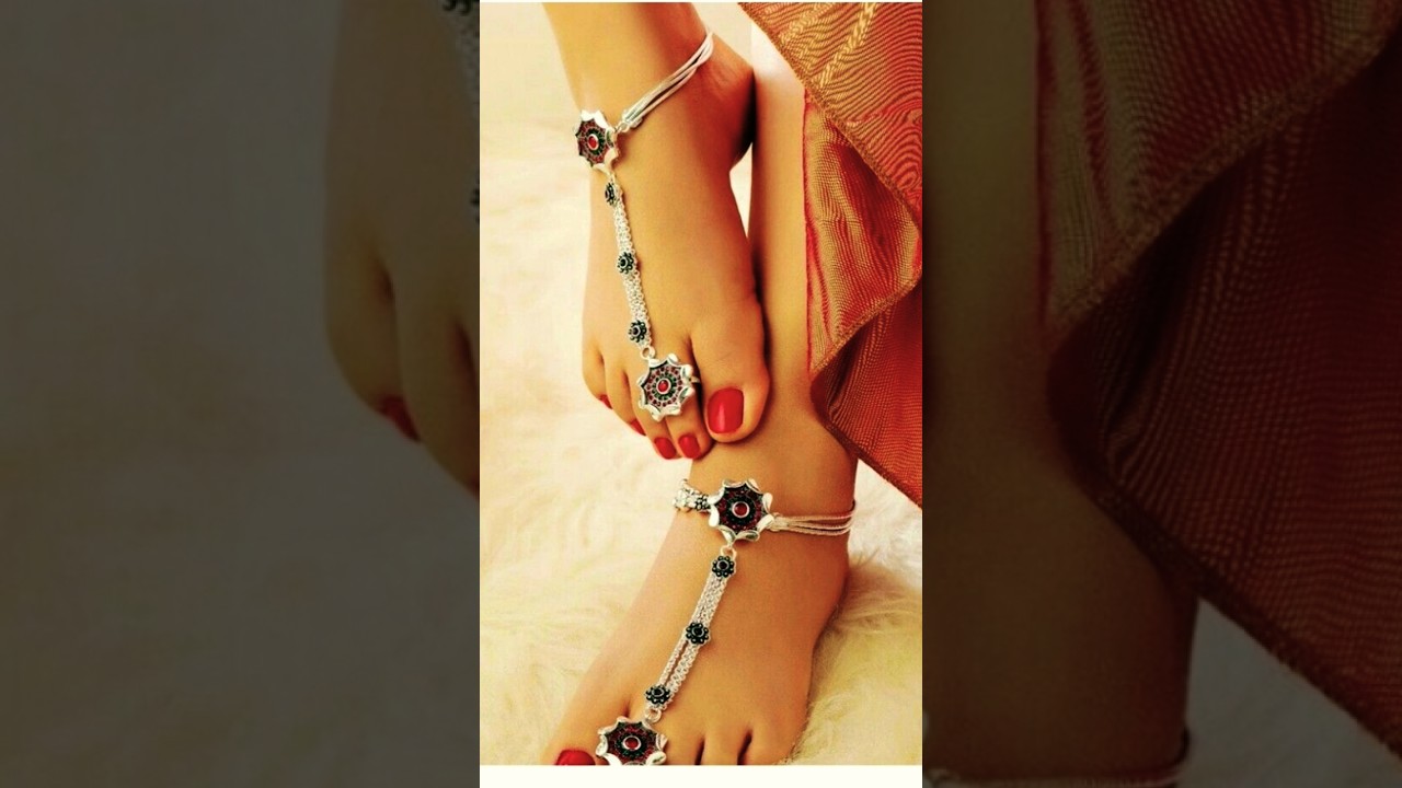 Latest silver anklet design 2025| bridal payal designs#payal​  #hennadesign #fashion