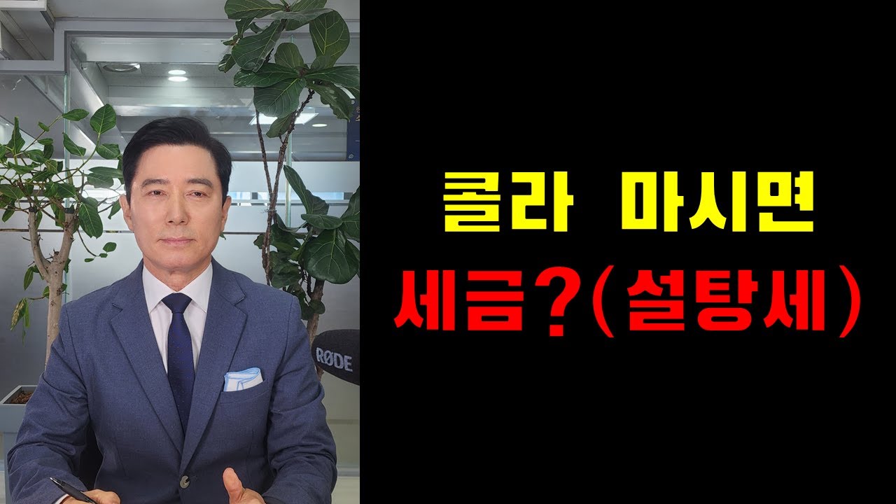 콜라 마시면 세금?(설탕세)