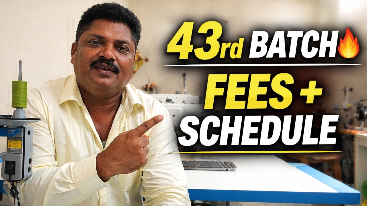 43rd Batch Tailoring Course 🔥 Fees & Schedule Full Details (Limited Seats) Rishi Tailors