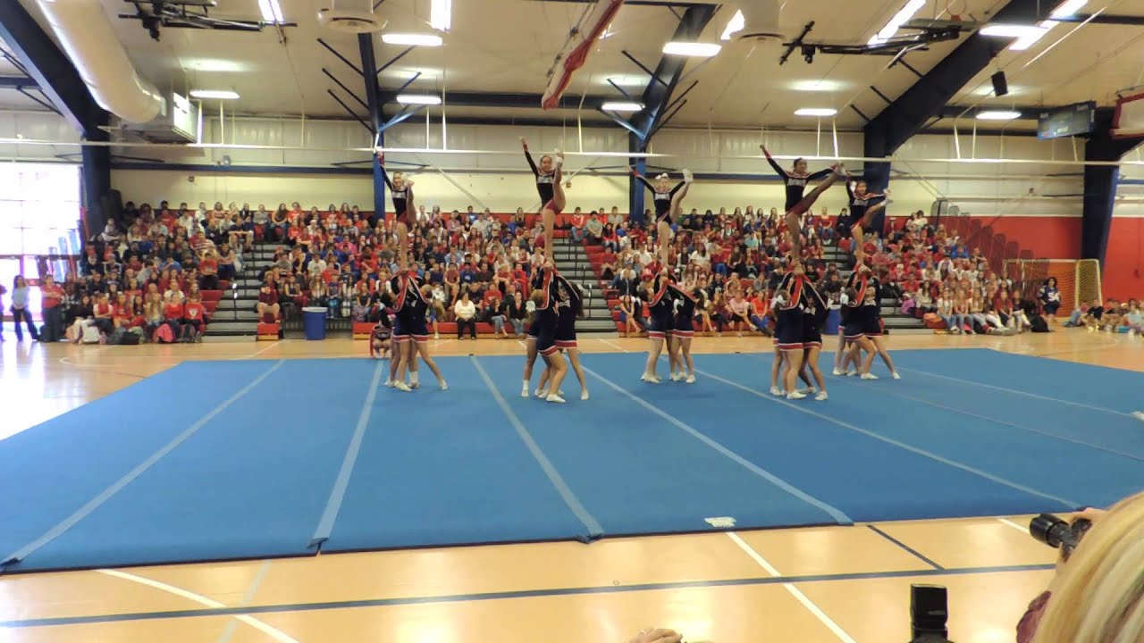 PHS cheer homecoming pep rally 2013