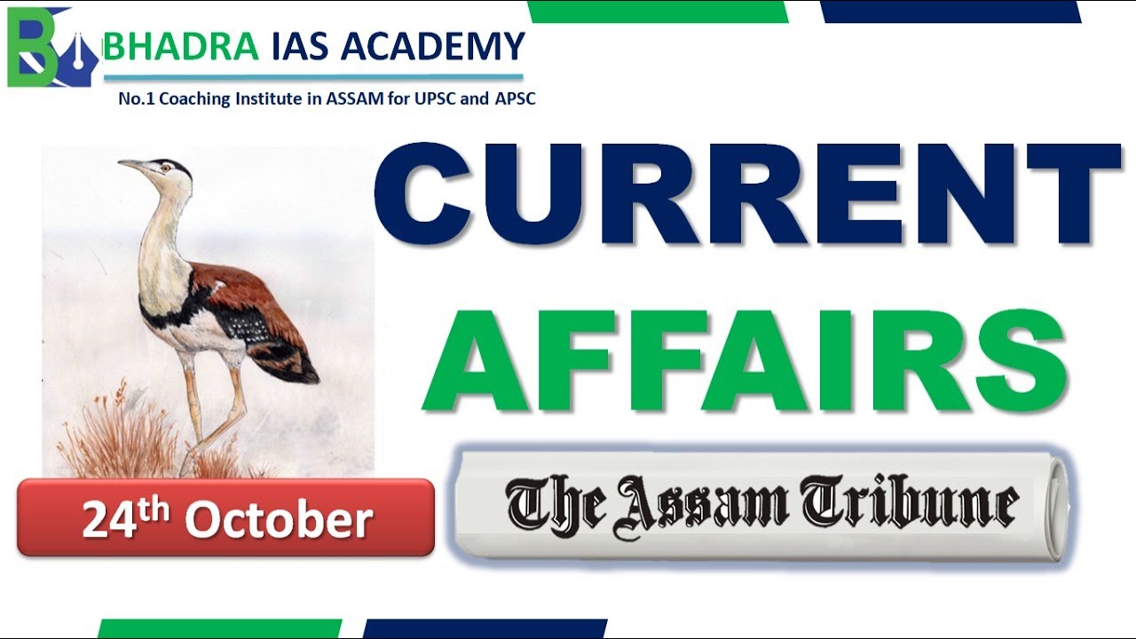 Assam Current Affairs |The Assam Tribune Analysis | 24th -Oct'2022 | Current Affairs for APSC