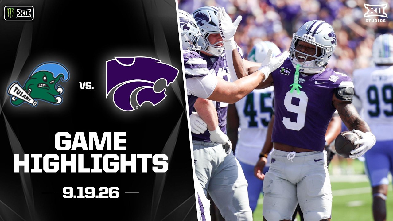 Tulane vs. Kansas State Highlights | 2026 Monster Energy Big 12 Football