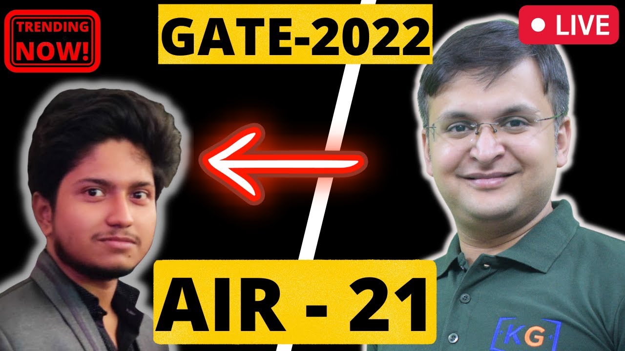 Gate-2022 , AIR - 21, Marks-68, Score-916, KG Champ