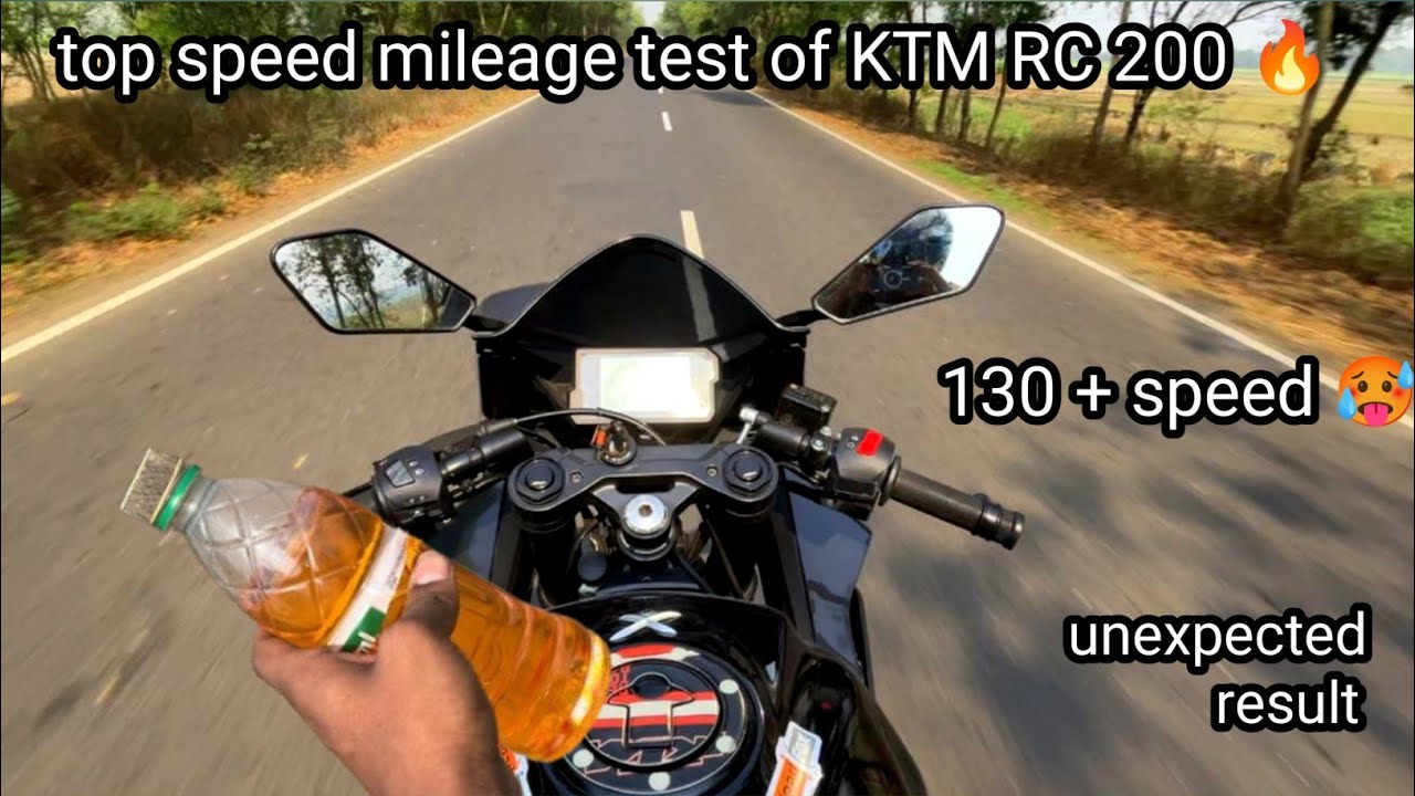 2024 KTM RC 200 mileage test । Top speed mileage test । First on YouTube। Yeh ummid nhi tha KTM se ।