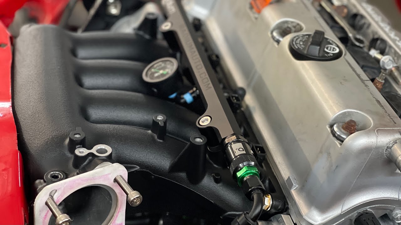 Honda civic k20 Build  - Fuel rail, Injectors and RBC Manifold (Part 24)