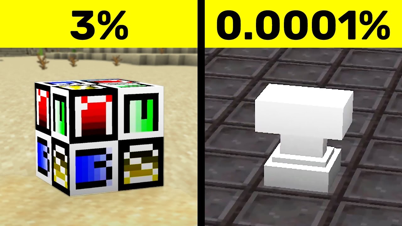 Безумно редкие предметы Minecraft