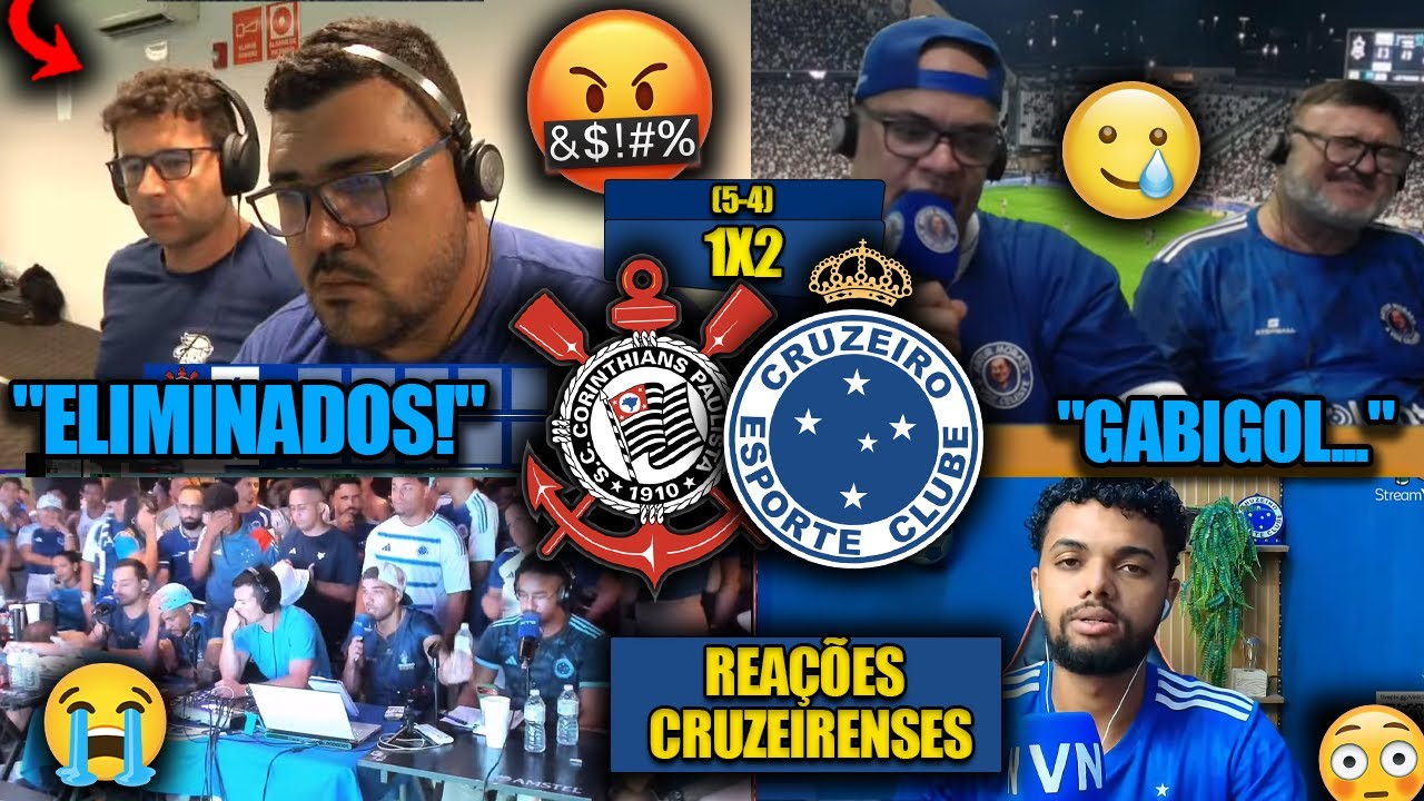 REA&Ccedil;&Otilde;ES dos CRUZEIRENSES - CORINTHIANS 1(5) x(4) 2 CRUZEIRO - COPA DO BRASIL 2025 - REACT VAMOS RIR