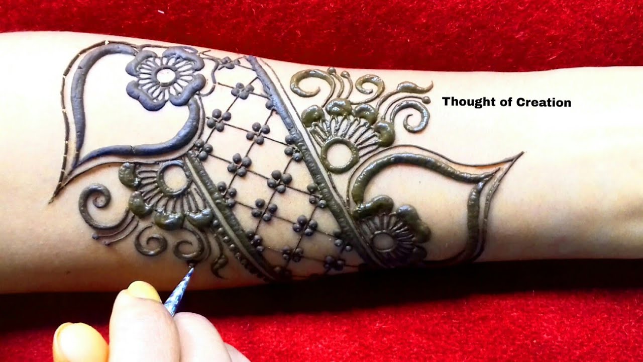 Simple Unique Bridal Mehndi Design for Hands |Thought of Creation