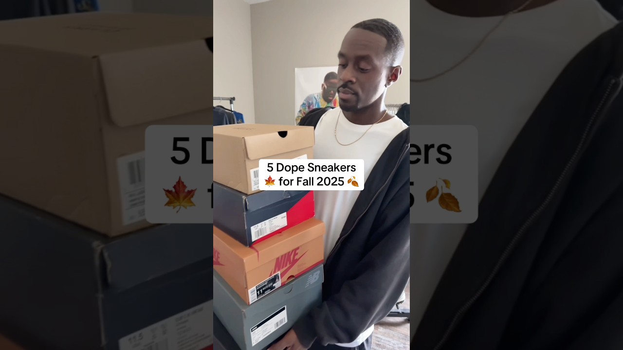 5 DOPE SNEAKERS FOR FALL 2025 🍂👀 #shorts #sneakers #fall #autumn #top5 #shoes #trending