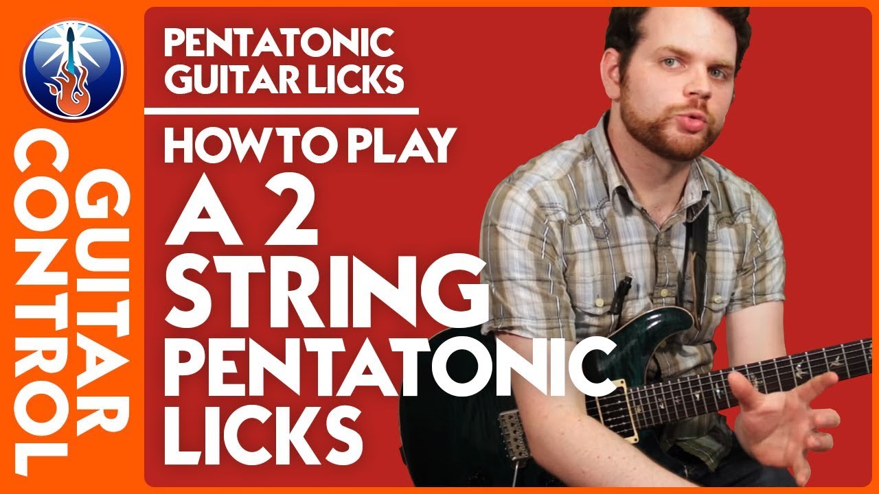 Ascending Pentatonic Lick - Learn to Play 2 Strings Pentatonic Licks