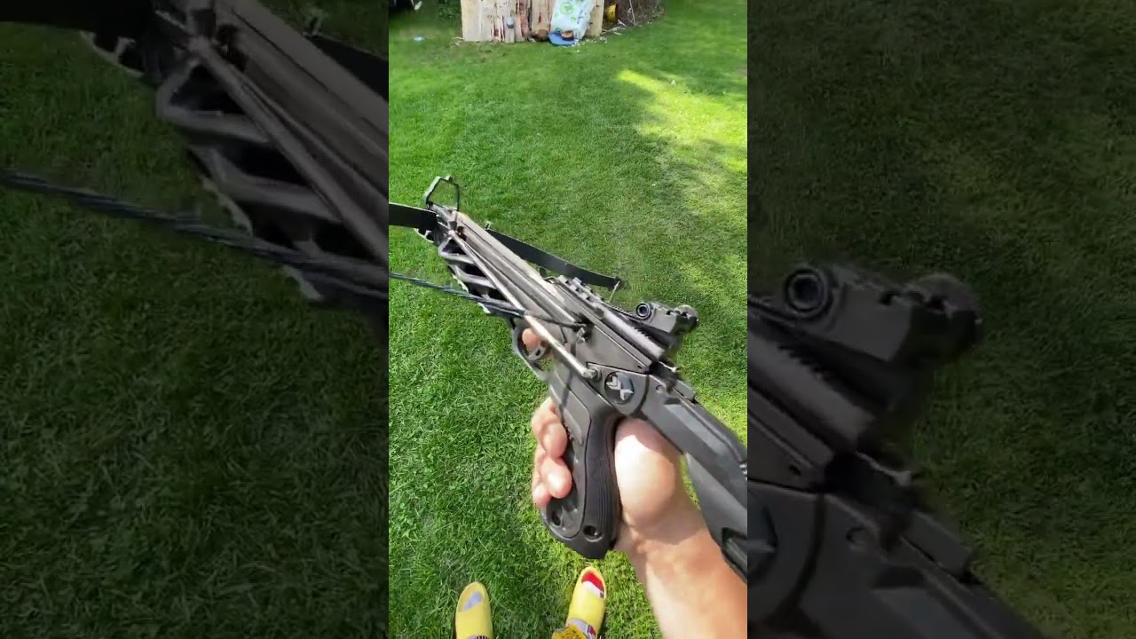 BEAR desire XL pistol crossbow test shot .