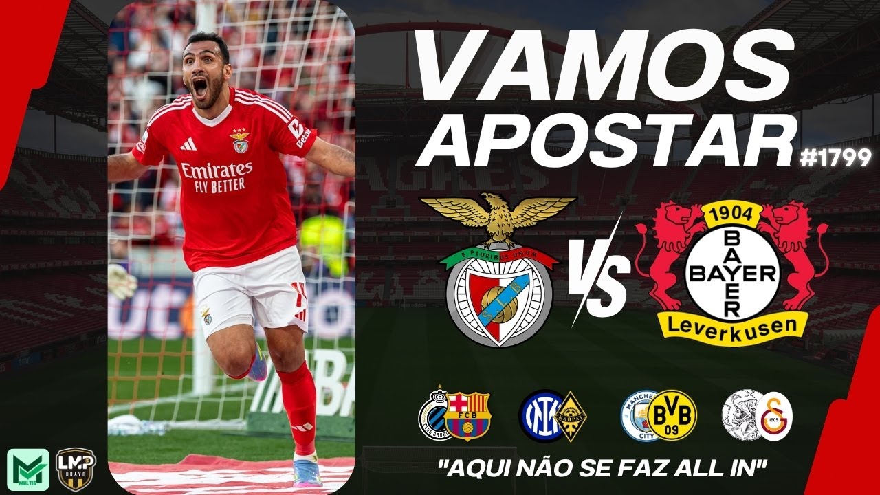 Quarta-feira de Champions para Handicap no Benfica com Vamos Apostar 1799.