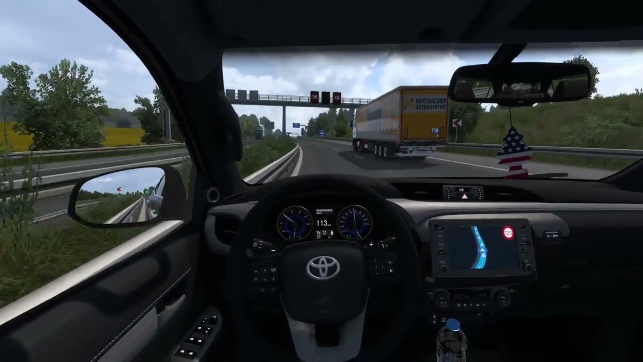 Driving Toyota sw4 srx from Hamburg to zurich in euro truck simulator 2