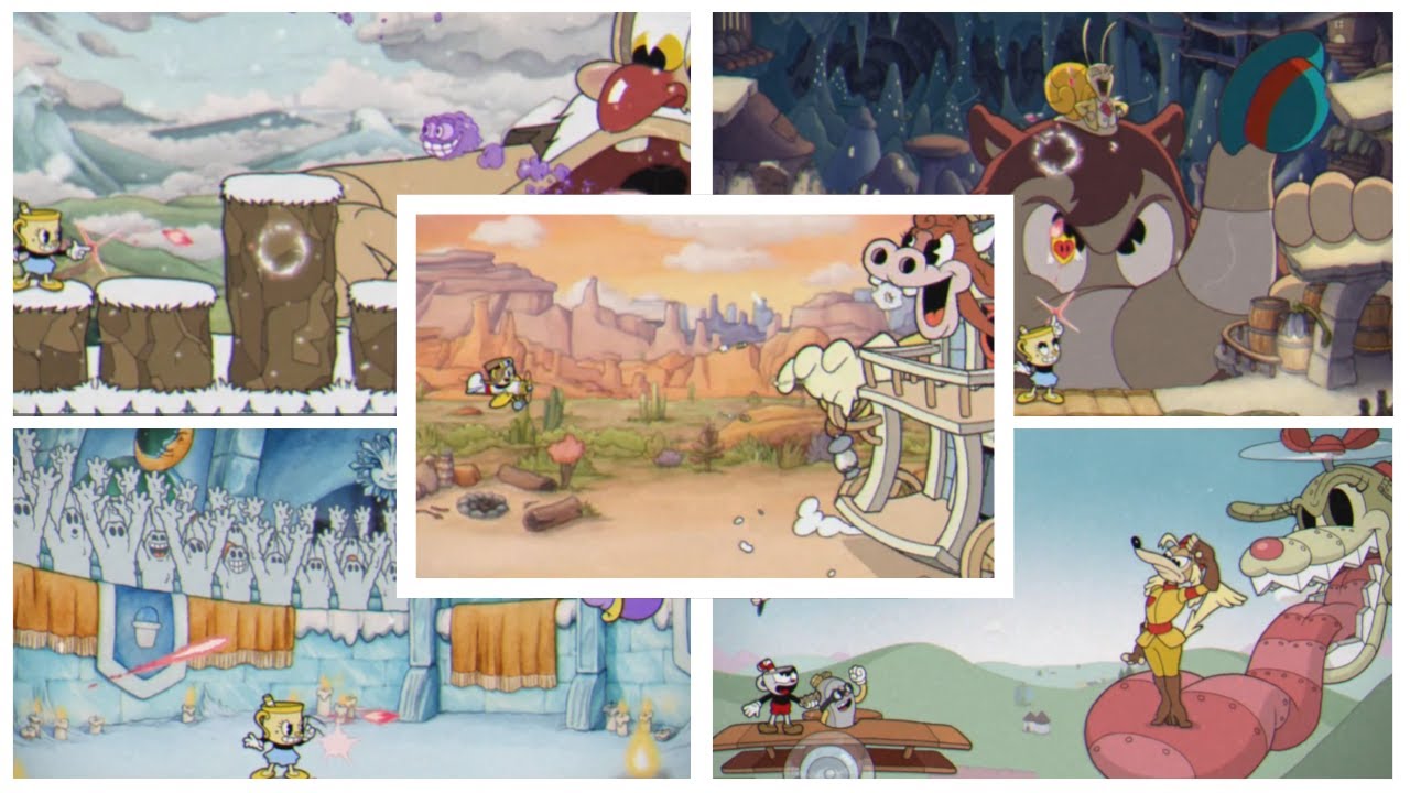 cuphead DLC - all bosses + secret boss