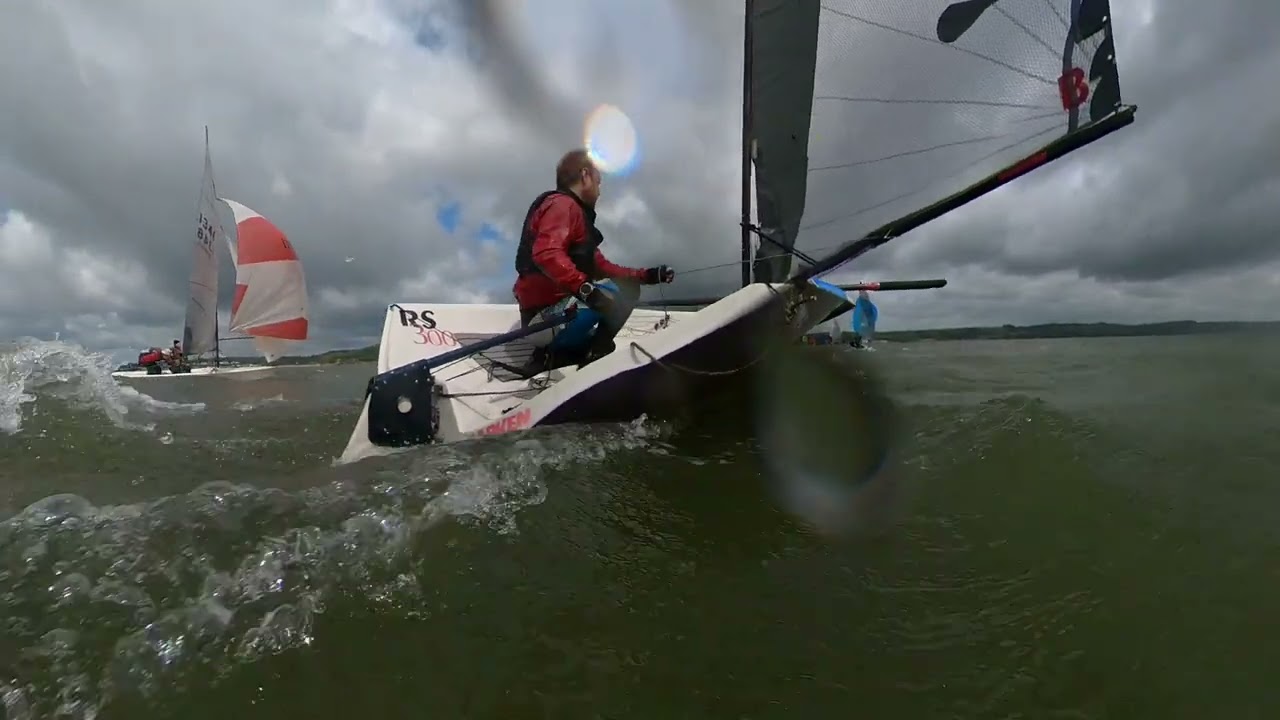 Windy RS300 race start and first lap on the sea