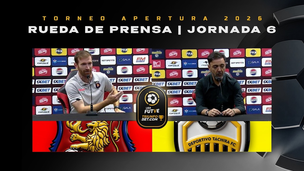 Rueda de prensa pospartido | Caracas - Táchira | Liga FUTVE Triunfobet