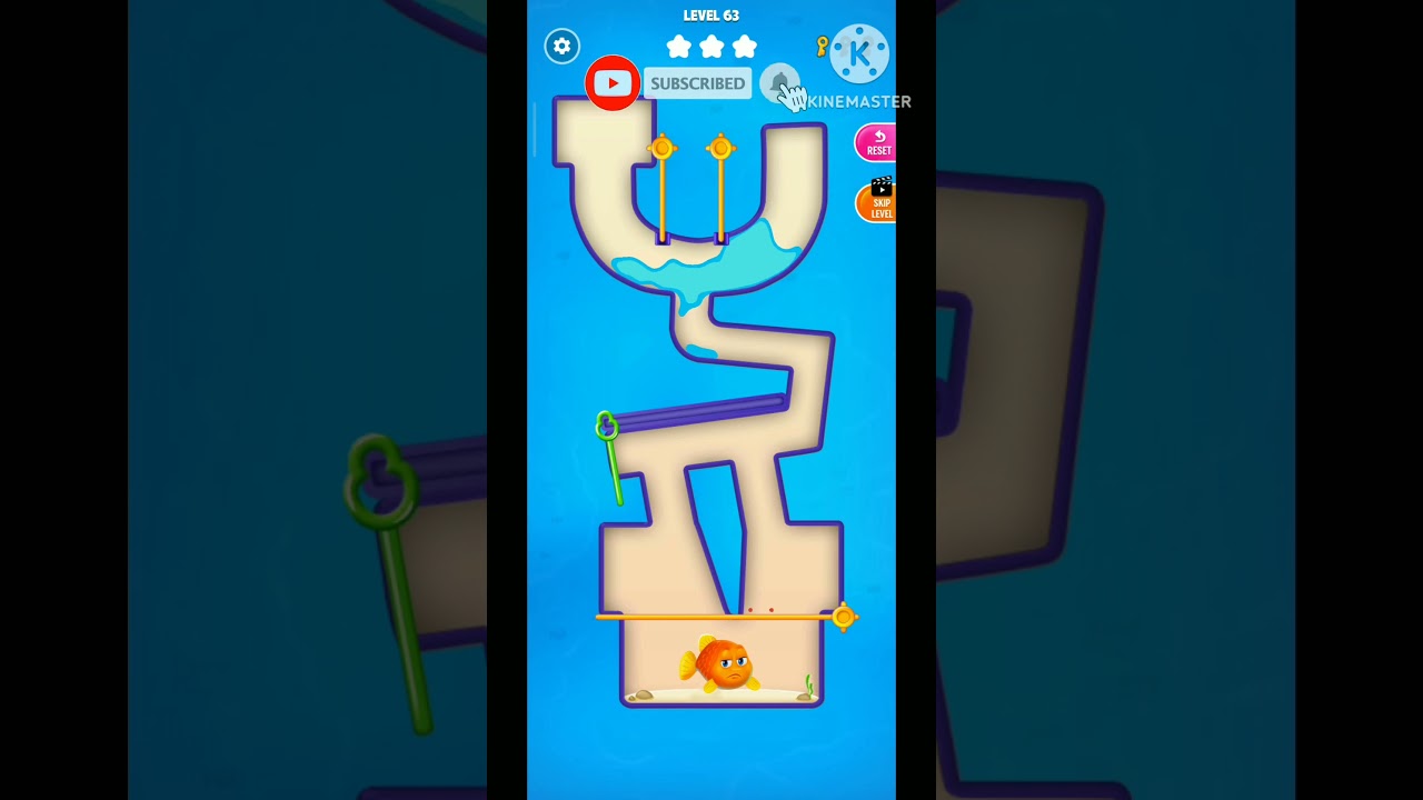 Save fish game pull the pin level 63 |Fish love game#Short#Shorts#shortsfeed#trending#viral#gaming