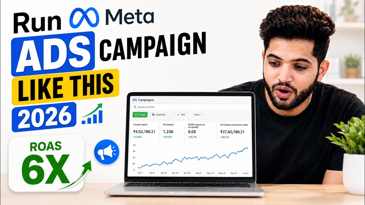 Run Meta Ads Like This in 2026 🚀 | 6X ROAS Sales Campaign Strategy (Complete Tutorial)